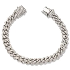 10KW 7.86CTW DIAMOND MIAMI CUBAN BRACELET