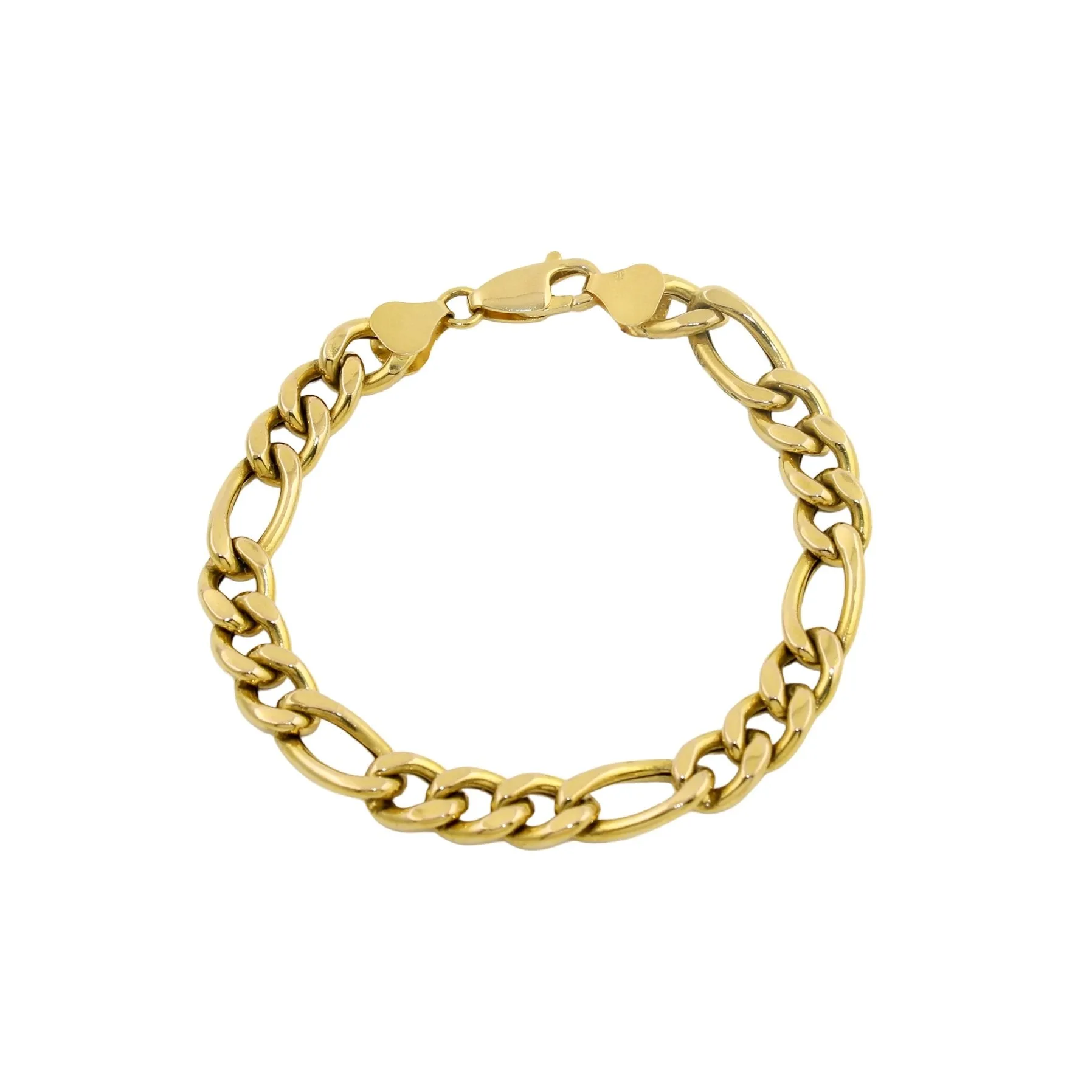 14K Figaro Chain Bracelet