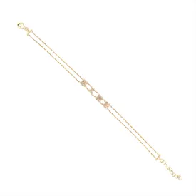 14K Gold 'BABE' Diamond Bracelet