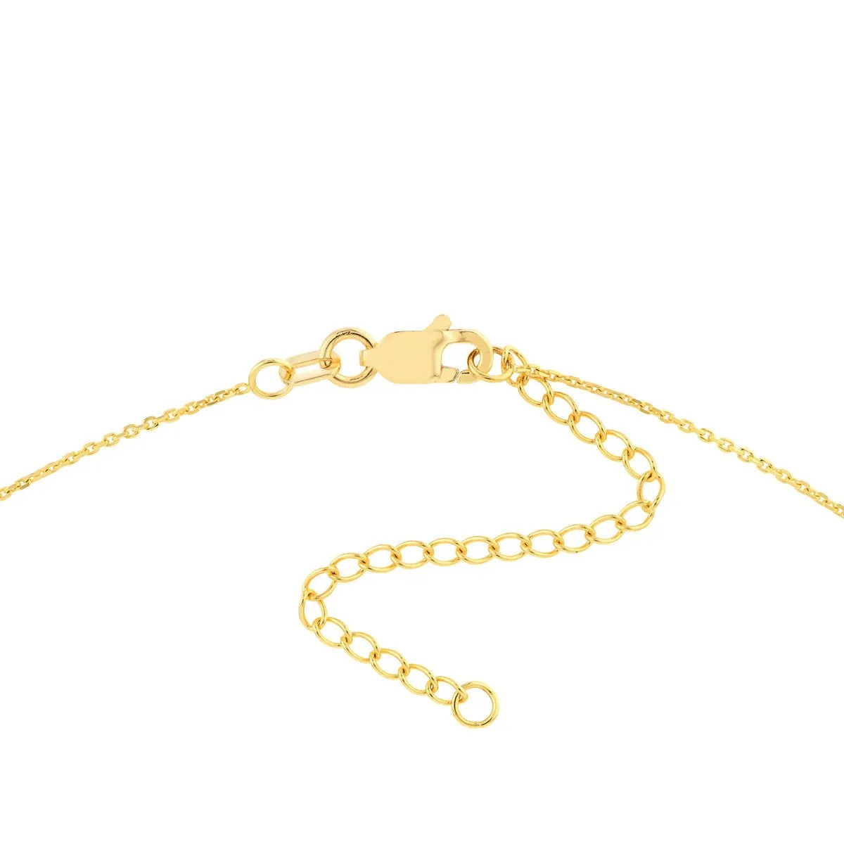 14K Yellow Gold Graduating Triple Heart Adjustable Necklace