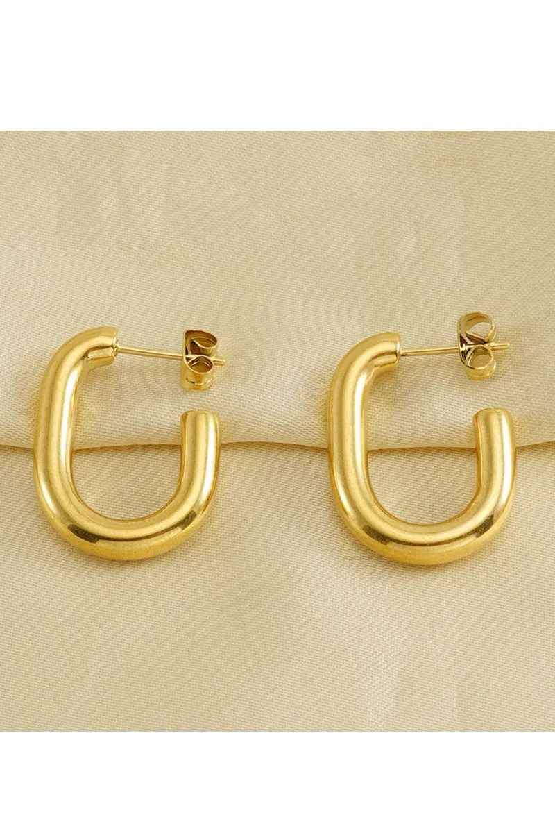 18K GOLD PLATED STAINLESS STEEL EARRINGS