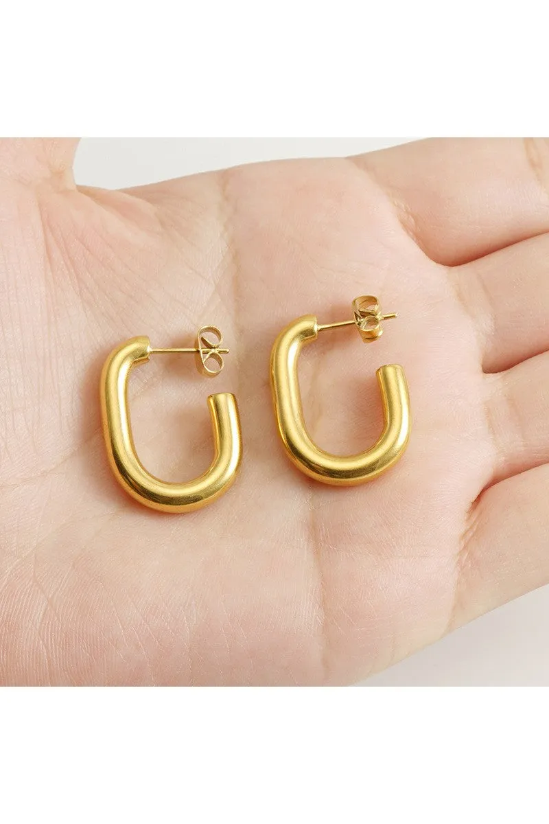 18K GOLD PLATED STAINLESS STEEL EARRINGS