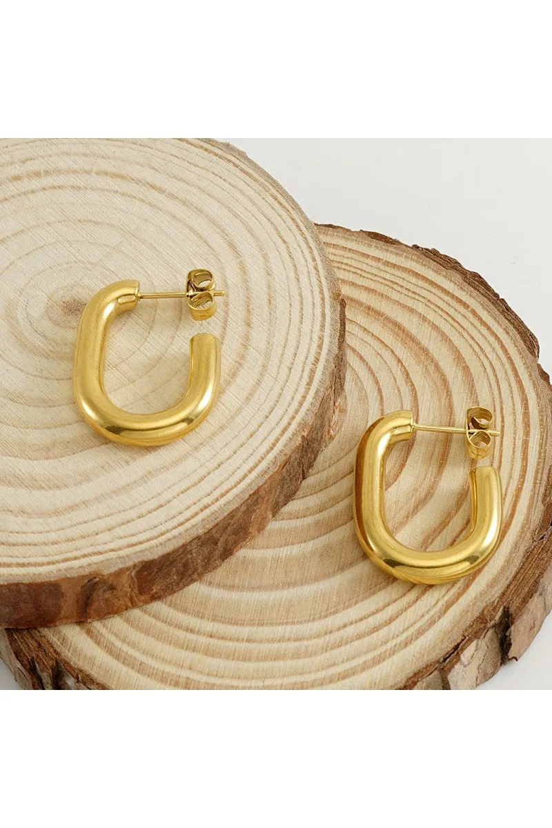 18K GOLD PLATED STAINLESS STEEL EARRINGS