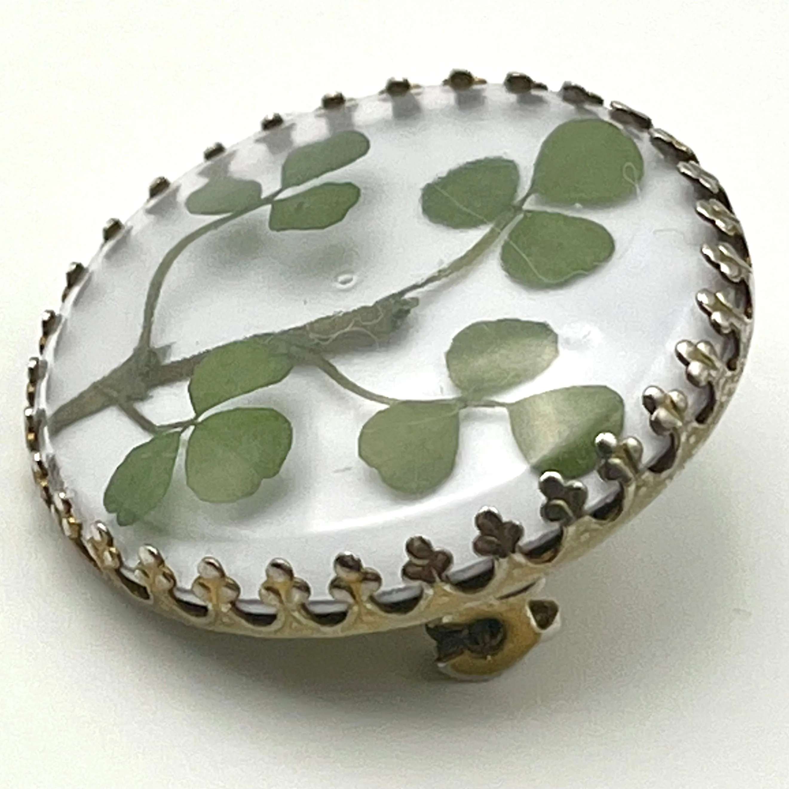 70s/80s Shamrock Clover Brooch