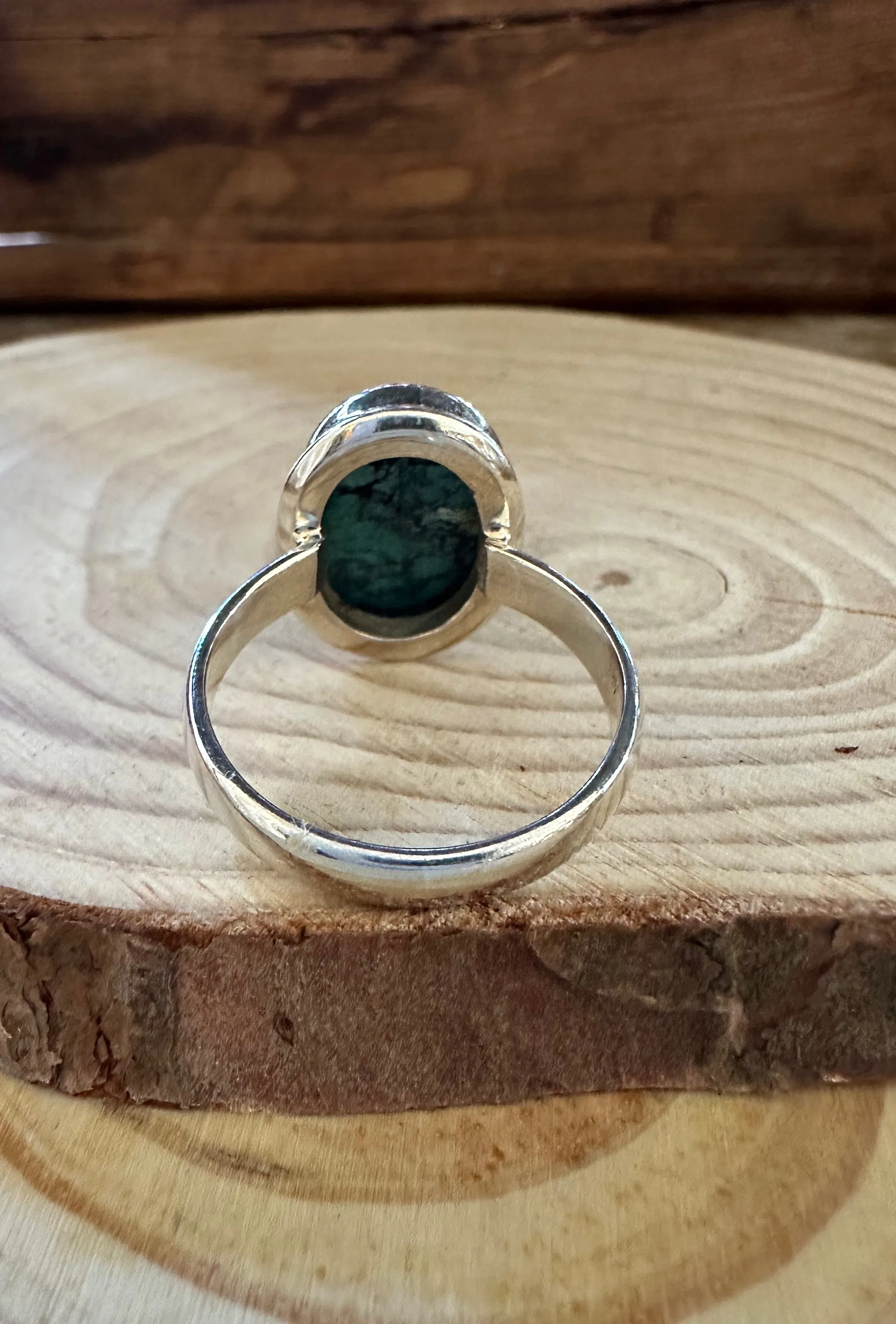 AMERICAN TURQUOISE and Silver Ring • Size 11