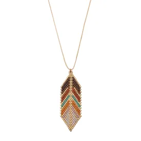 Ana Peregrina Large Pluma Necklace - Tierra