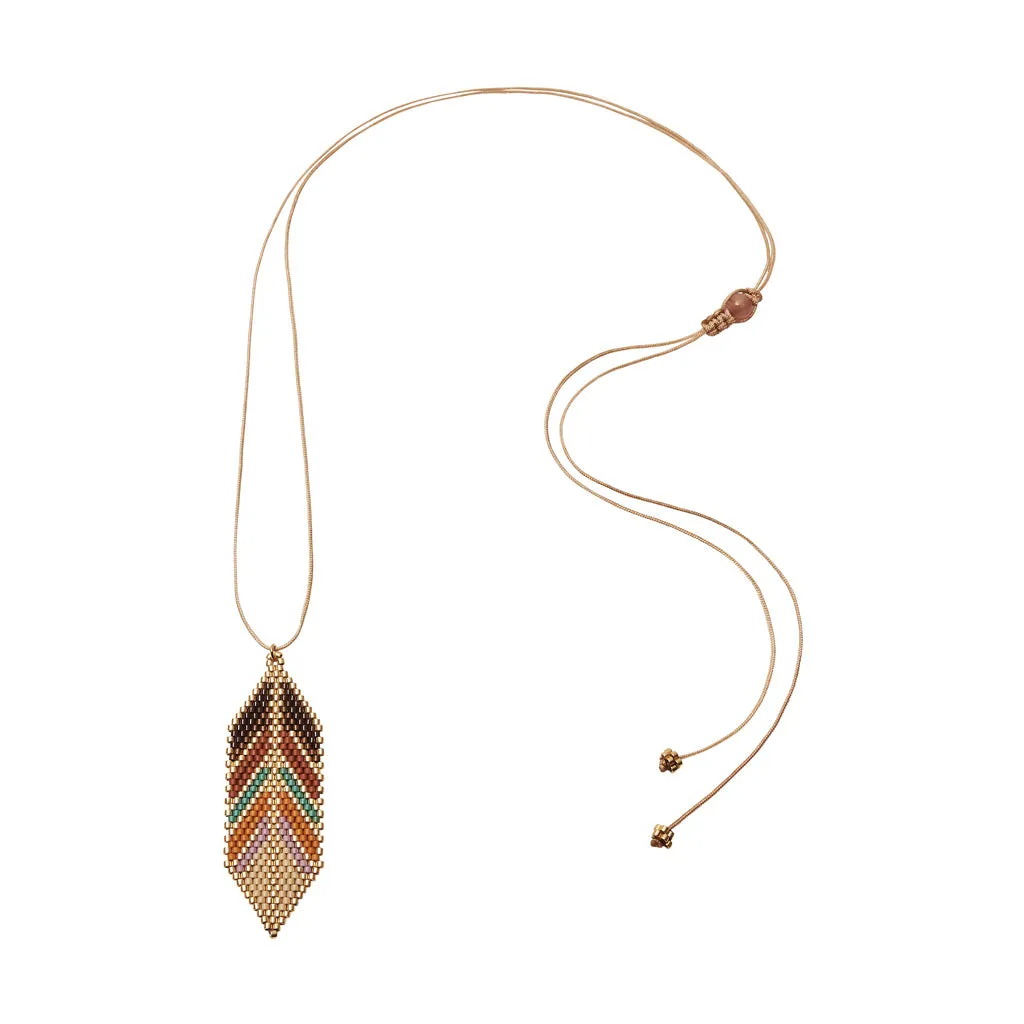 Ana Peregrina Large Pluma Necklace - Tierra