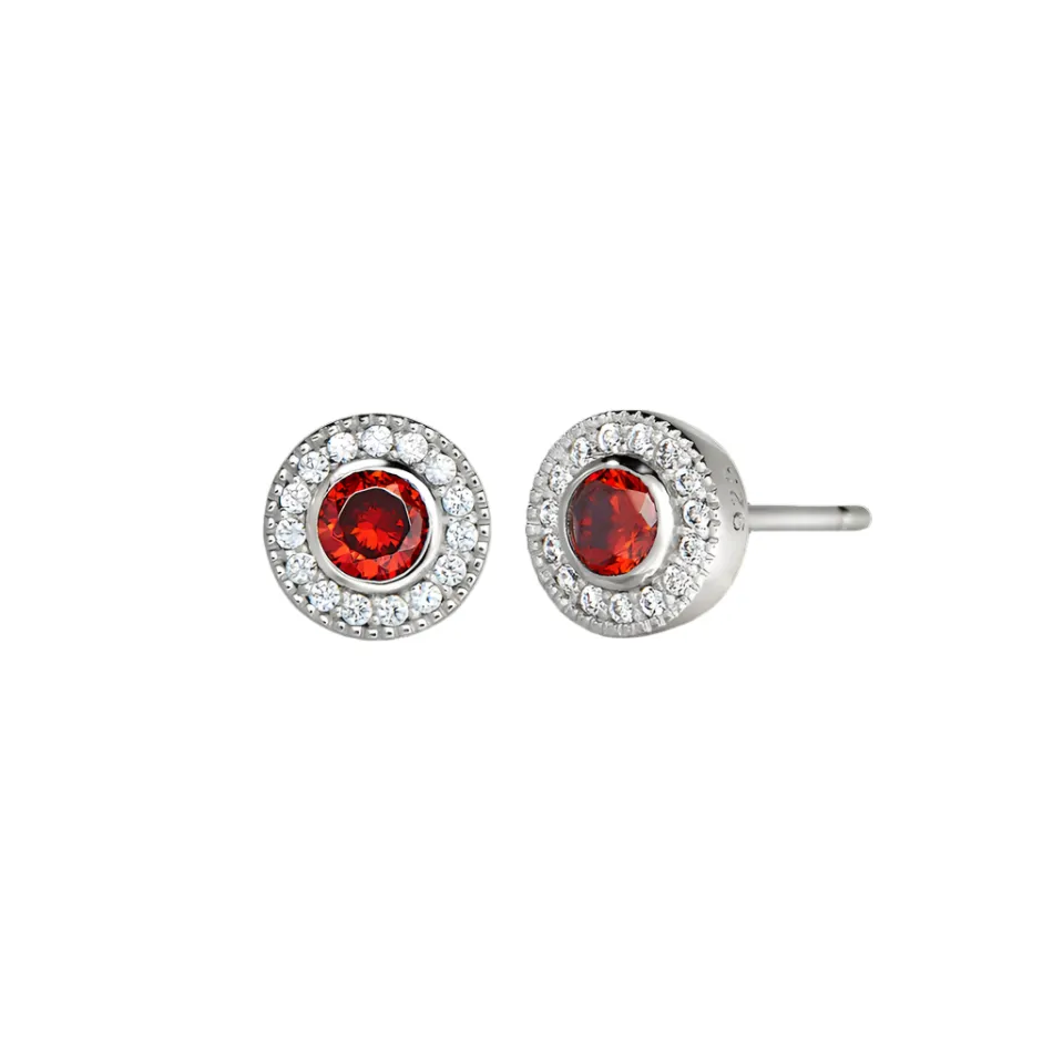 Birth Gems Ruby Earrings