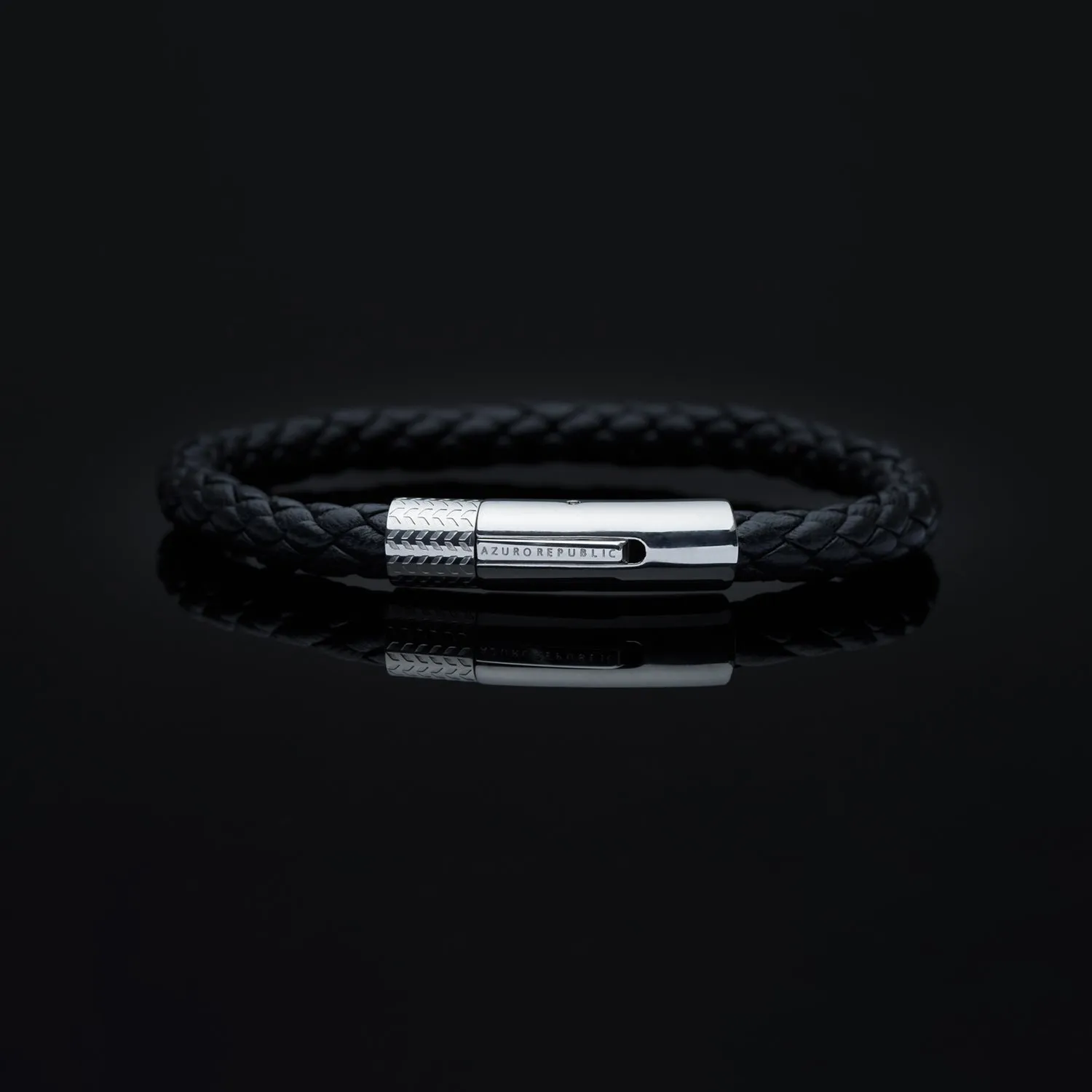 Black Leather Bracelet