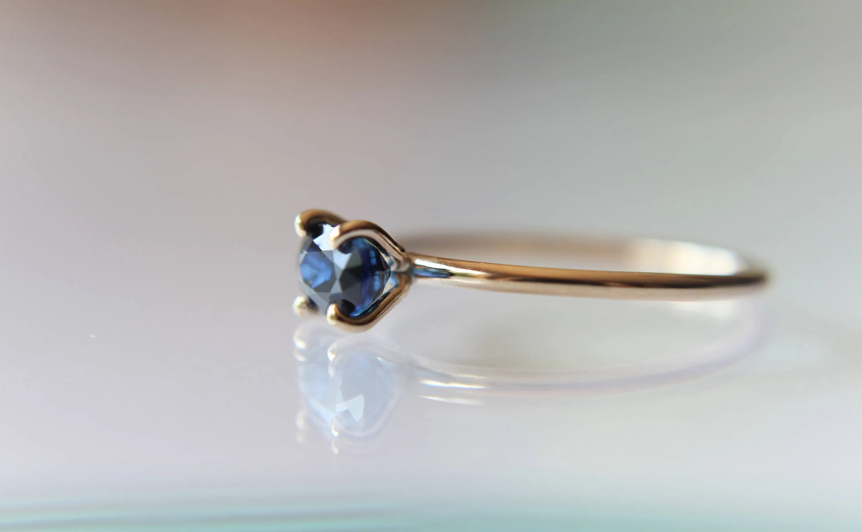 Blue Sapphire Ring, Gold Sapphire Ring, Sapphire, September Birthstone, Sapphire Jewelry, Genuine Sapphire, Engagament Ring, Anniversary