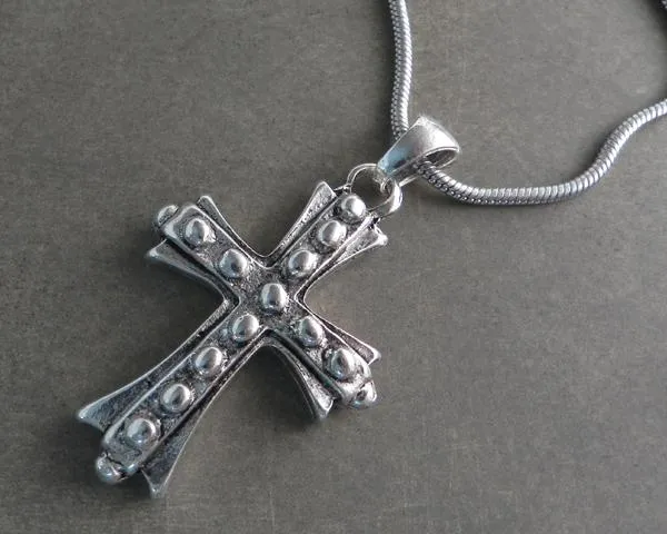 Bolt Cross Pendant on Chain