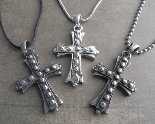 Bolt Cross Pendant on Chain