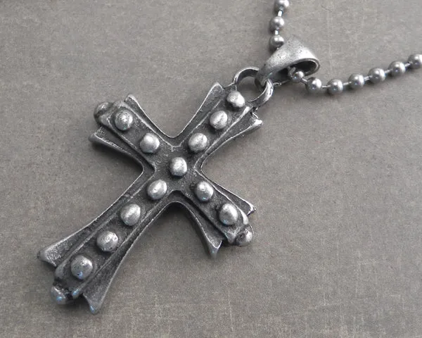 Bolt Cross Pendant on Chain