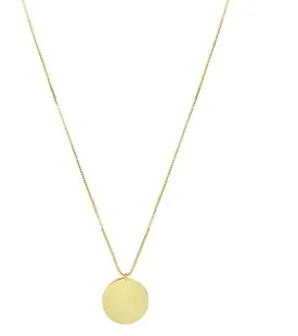 Brie Leon 925 Mix Disc Pendant (Small) Gold