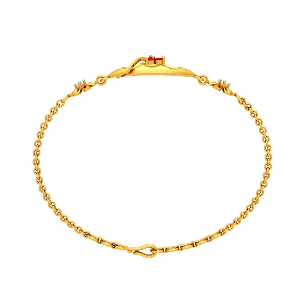 Chained Gold Diamond Bracelet