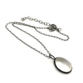 Clear Domed Oval Layering Necklace