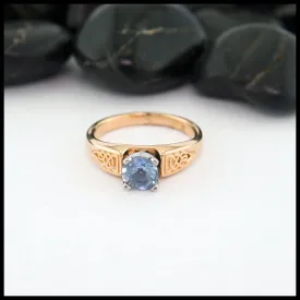 Cornflower Sapphire Celtic Ring