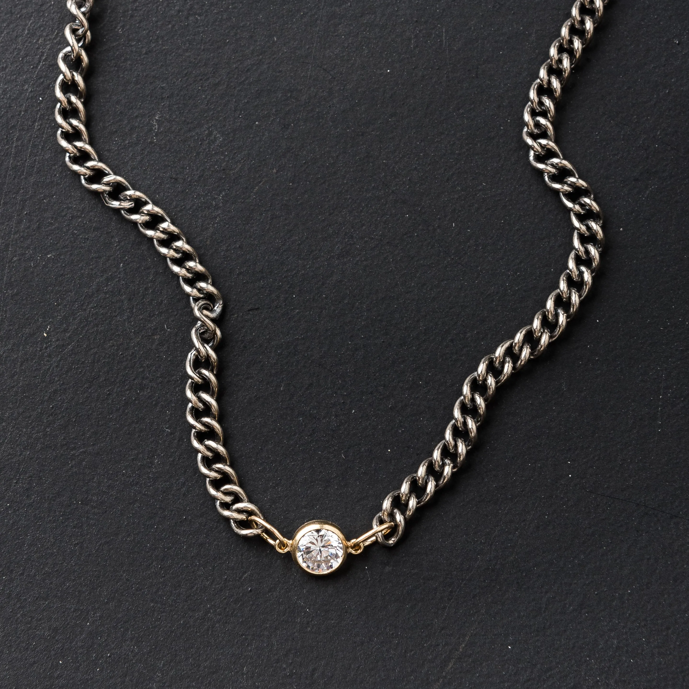 Cubic Zirconia Adjustable Necklace