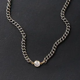 Cubic Zirconia Adjustable Necklace