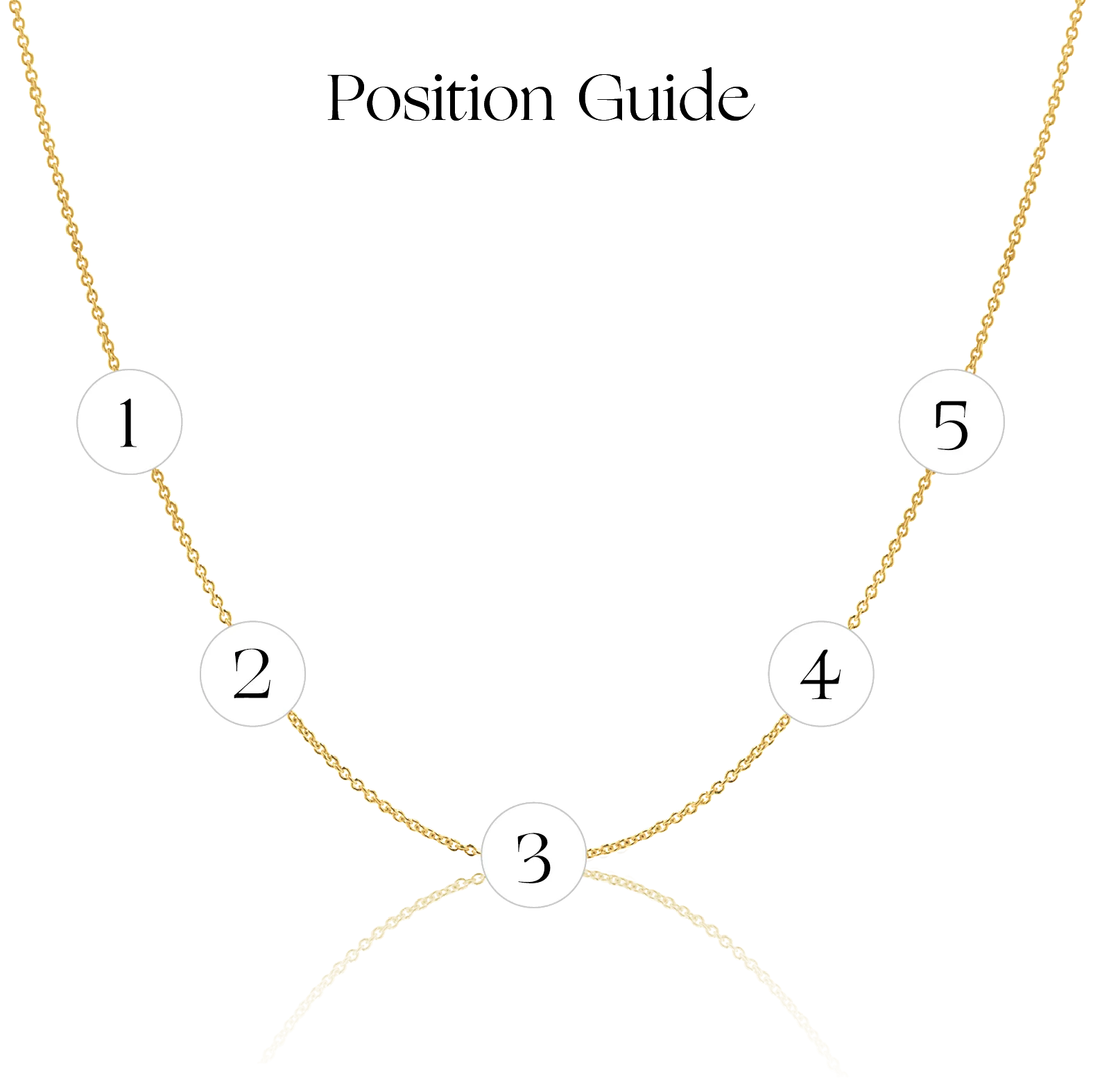 Diamond Asymmetrical Multi Initial Necklace