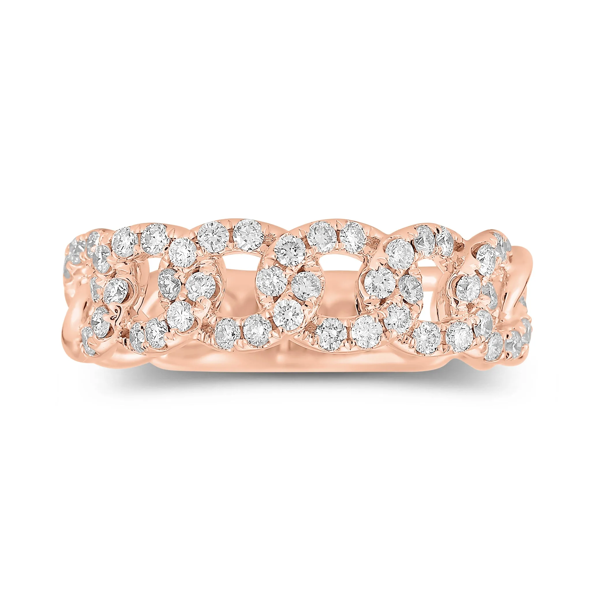 Diamond Curb Link Ring