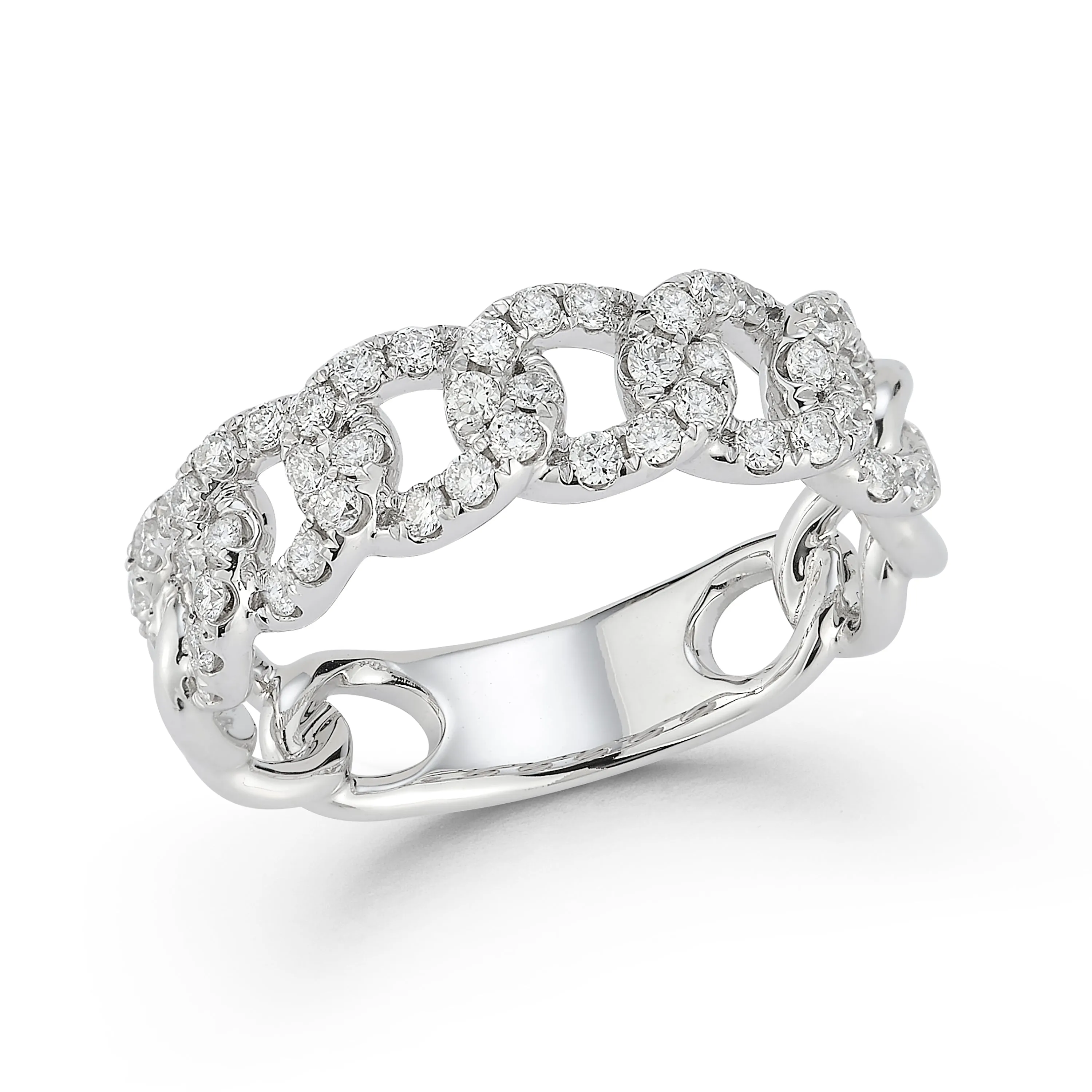 Diamond Curb Link Ring