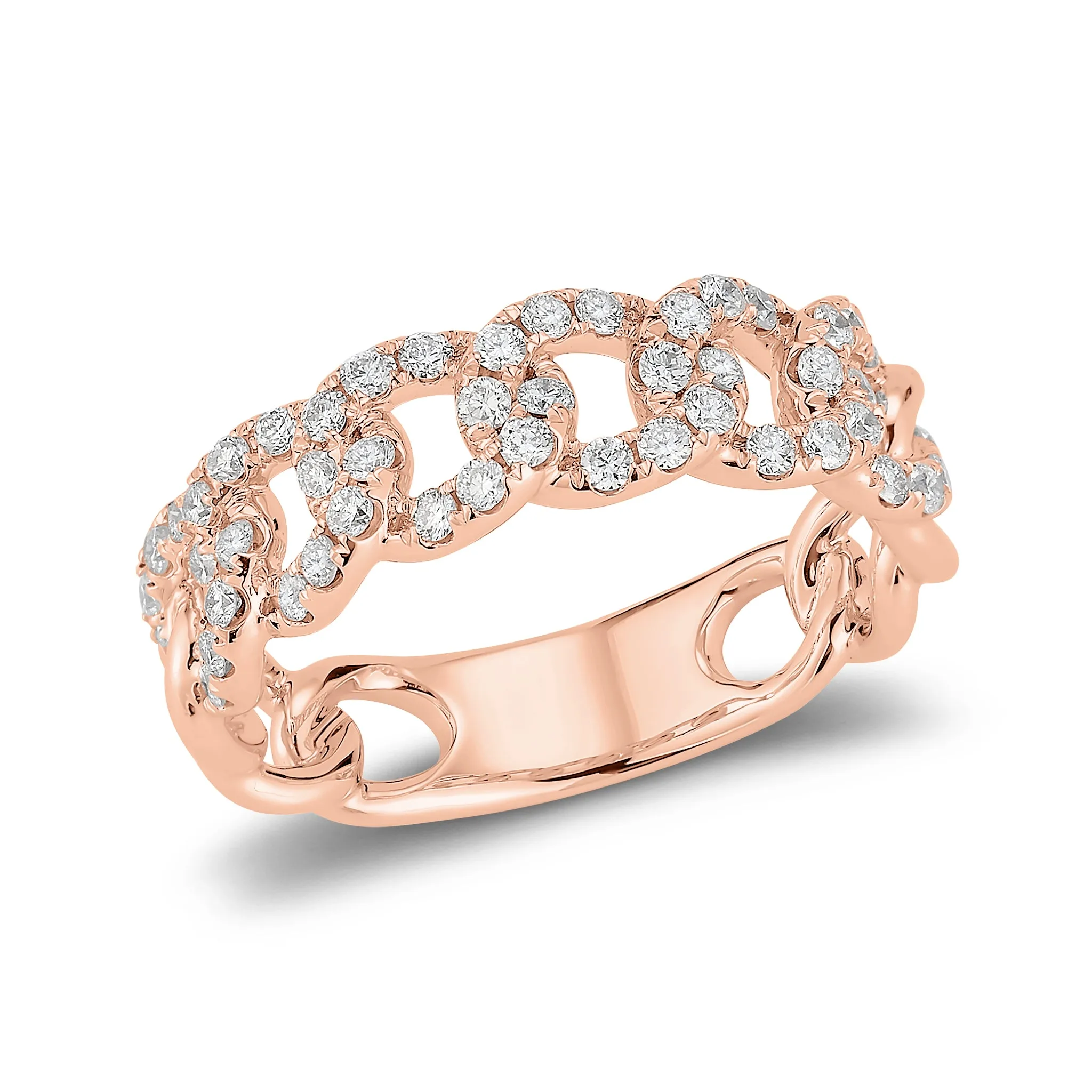 Diamond Curb Link Ring