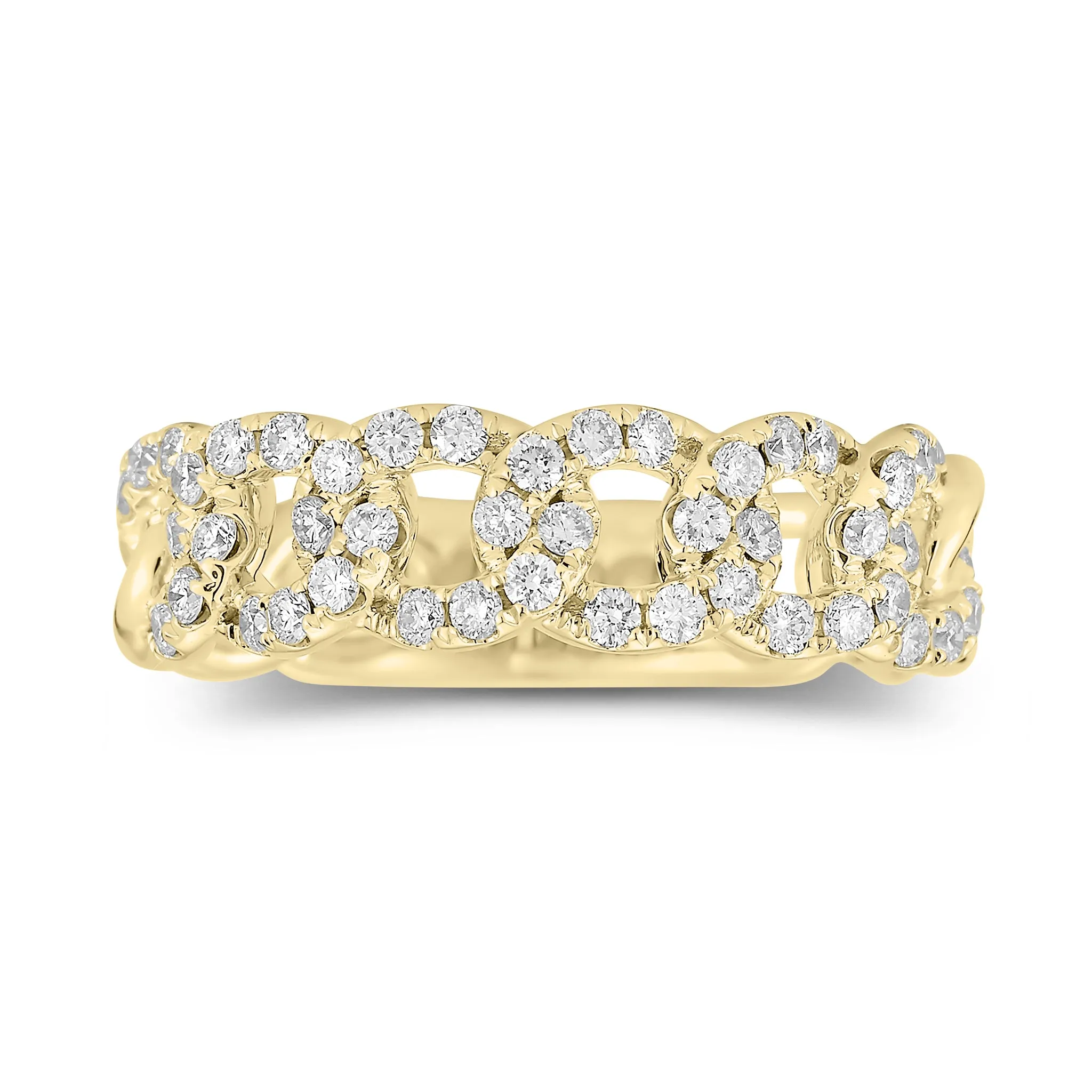 Diamond Curb Link Ring