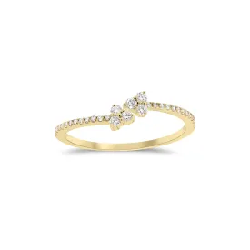 Diamond Petite Trios Ring