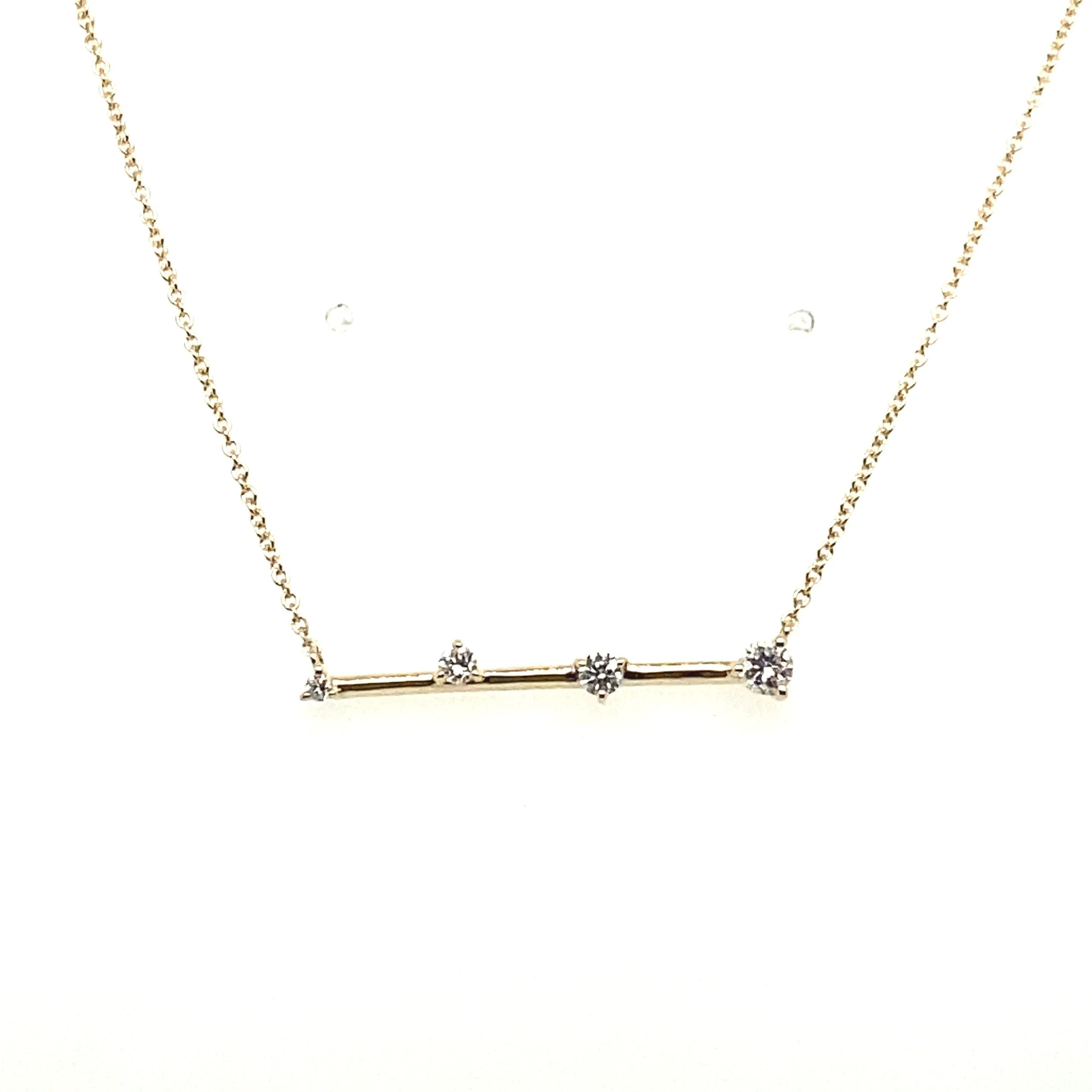 Diamond Station Bar Necklace