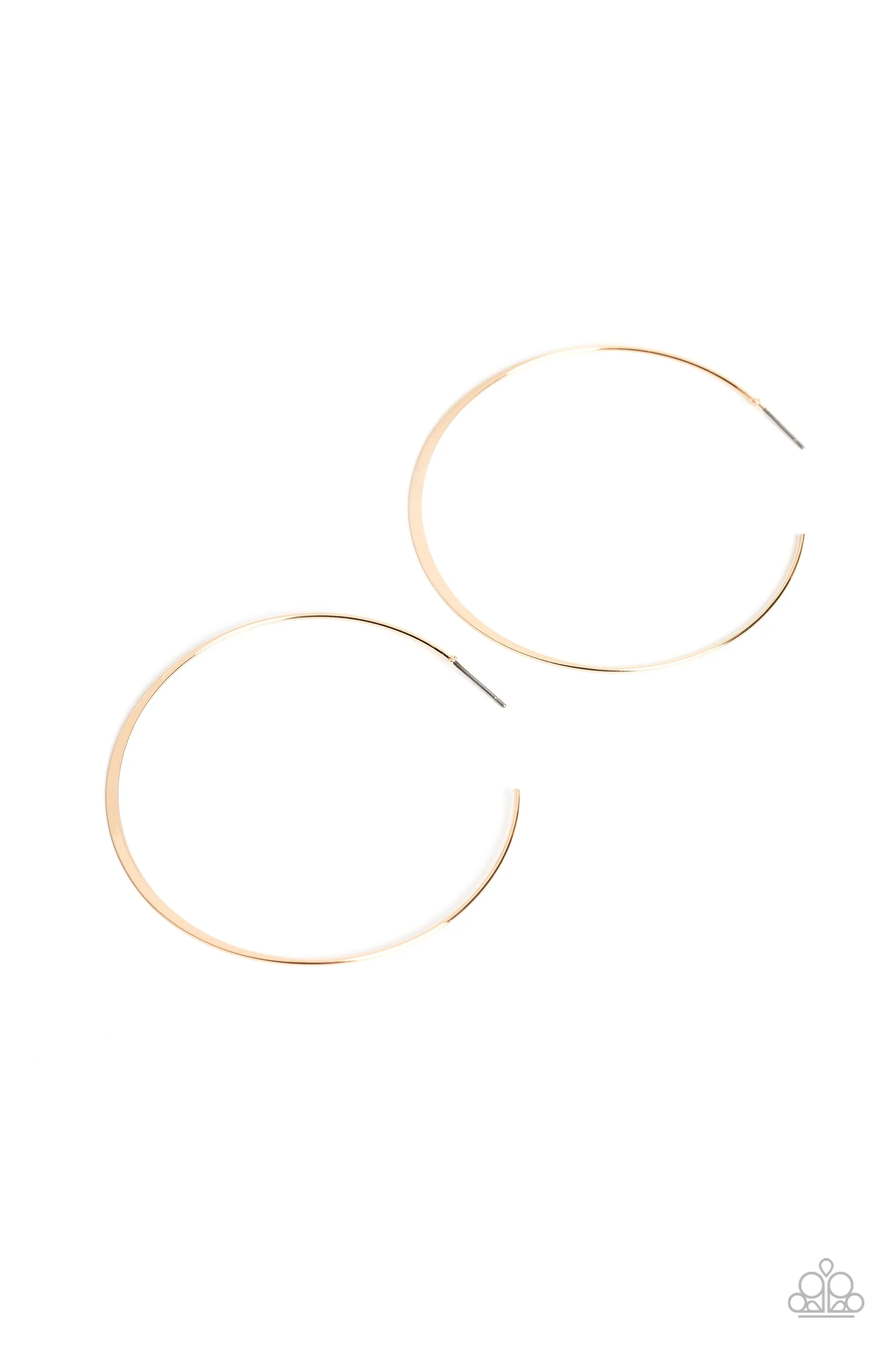 Earrings Metal Drama - Gold HOOPS E2186