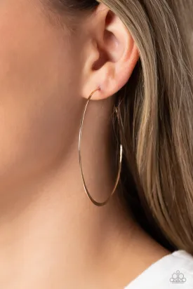 Earrings Metal Drama - Gold HOOPS E2186