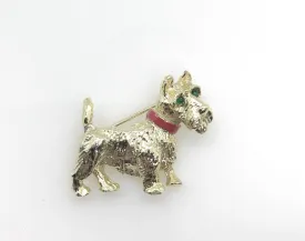 Gerry's Vintage Golden Terrier Brooch