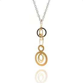 Gold Interlocking Circle Pendant