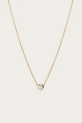 Heart Bezel Necklace