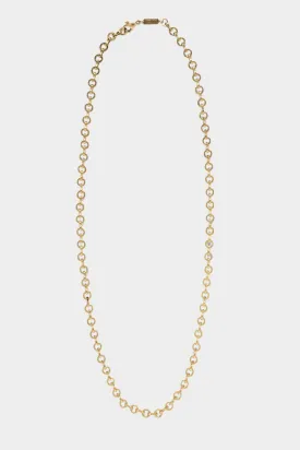 Heavy Medium Circle Link Chain, Yellow Gold