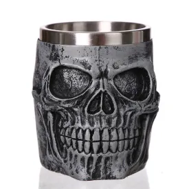 Heavy Metal Charred Skull Mug Stainless Steel