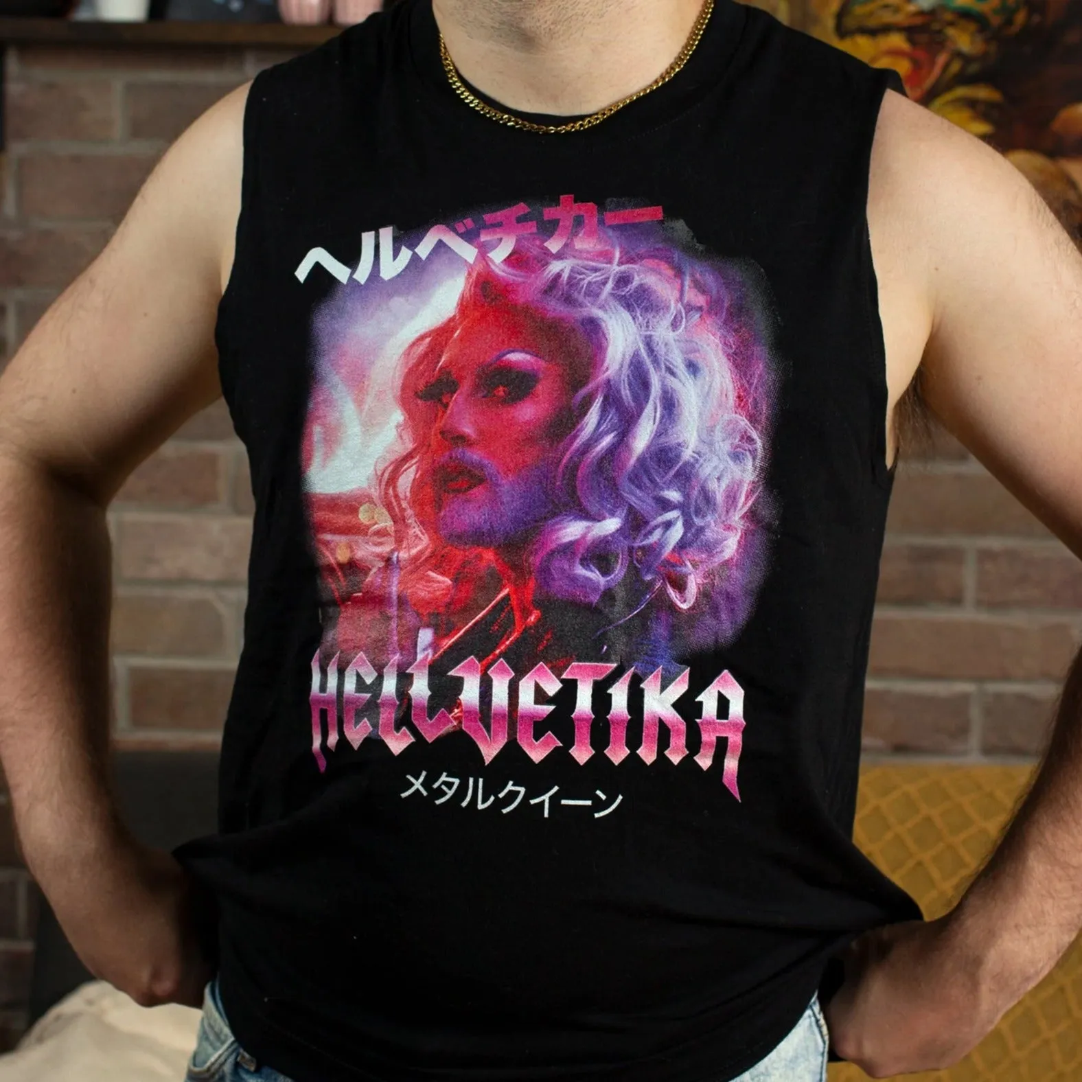 Hellvetika "Japanese Bonus Track" Muscle Tank