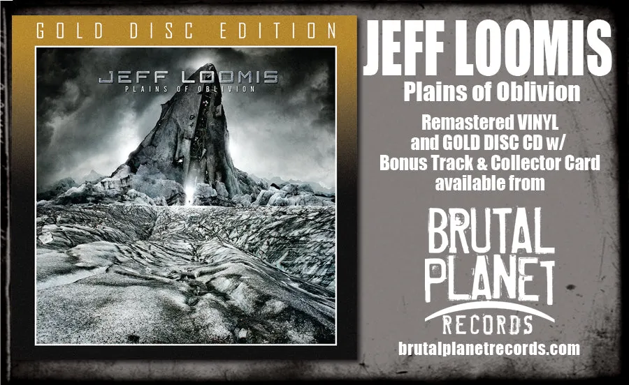 JEFF LOOMIS - PLAINS OF OBLIVION   2 (*NEW-GOLDMAX CD, 2023, Brutal Planet Records) Nevermore Guitarist Guitar Hero Classic