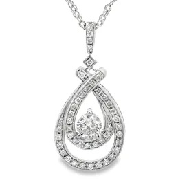 Kirkland Jewelry Estate | 14K White Gold Diamond Pendant Necklace