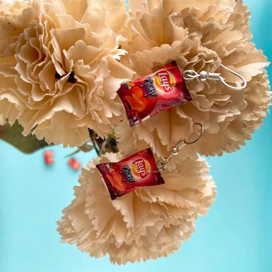 Lays Chips Miniature Food Earrings