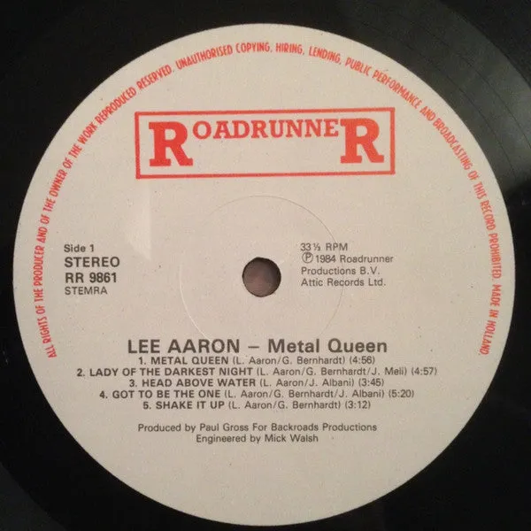 Lee Aaron - Metal Queen (LP, Album) (VG )