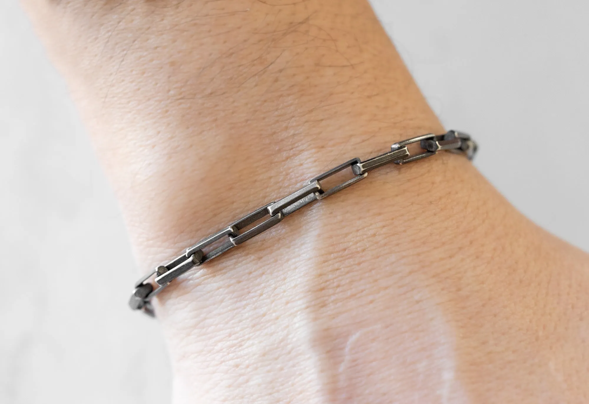 Men's Drawn Cable Chain Bracelet