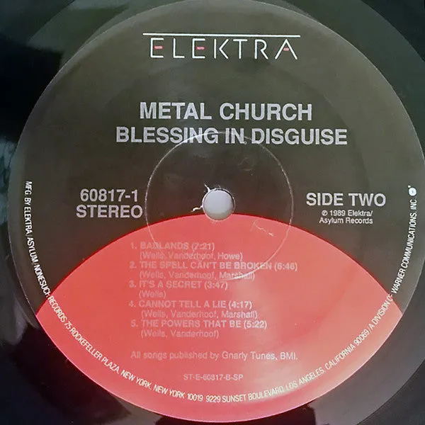 Metal Church - Blessing In Disguise (LP, Album) (NM or M-)