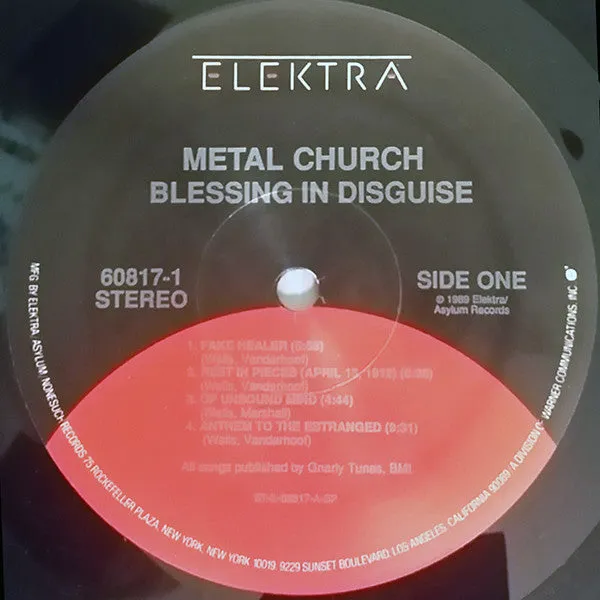 Metal Church - Blessing In Disguise (LP, Album) (NM or M-)