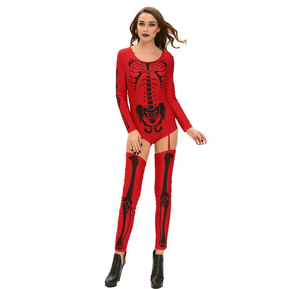 Metal Skeleton Costume with Lingerie