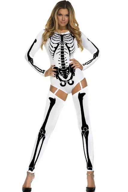 Metal Skeleton Costume with Lingerie