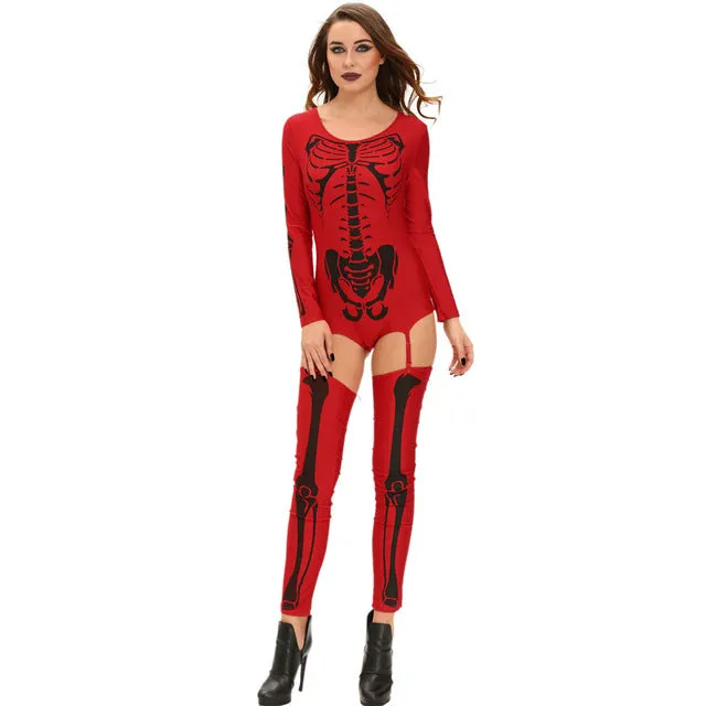 Metal Skeleton Costume with Lingerie