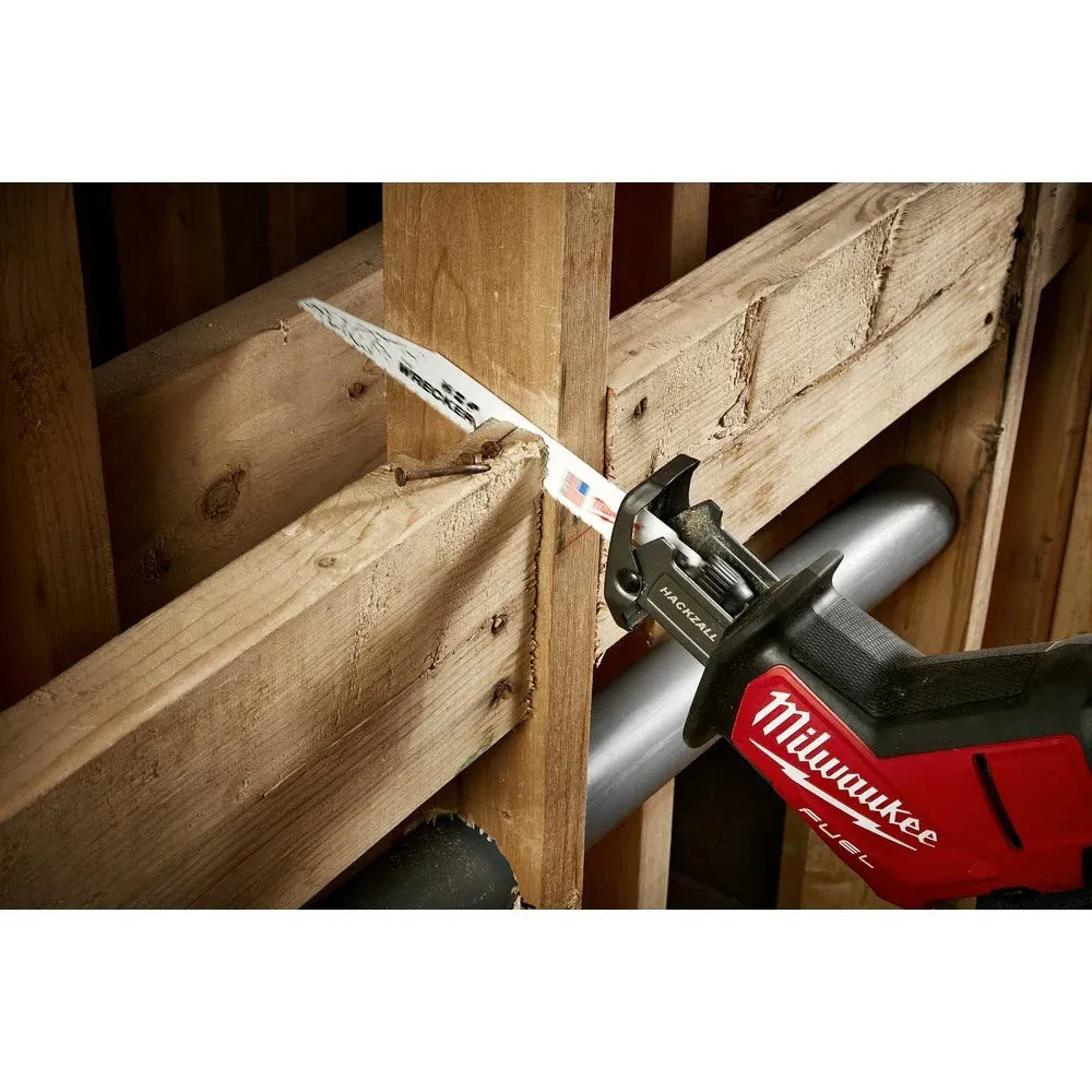 Milwaukee 48-00-5706 9" x 8TPI Super Sawzall Wrecker Blade, 5-Pack