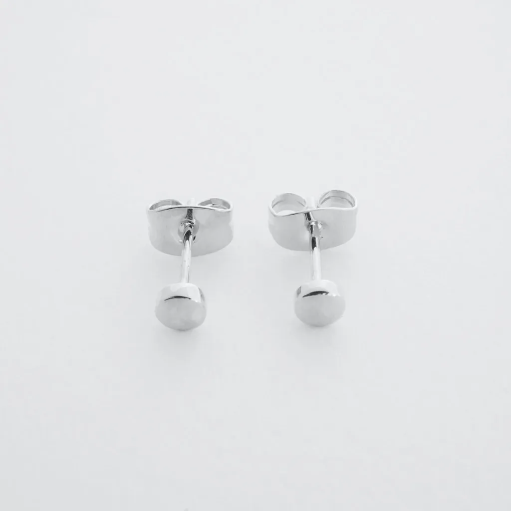 Mini Circle Stud Earrings